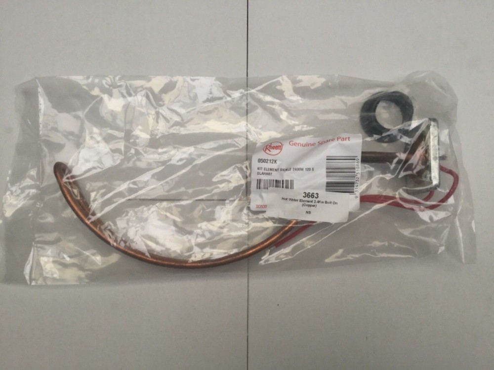GENUINE 2400W RHEEM DUX SAXON RINNAI APRICUS HOT WATER TANK HEATER ELEMENT