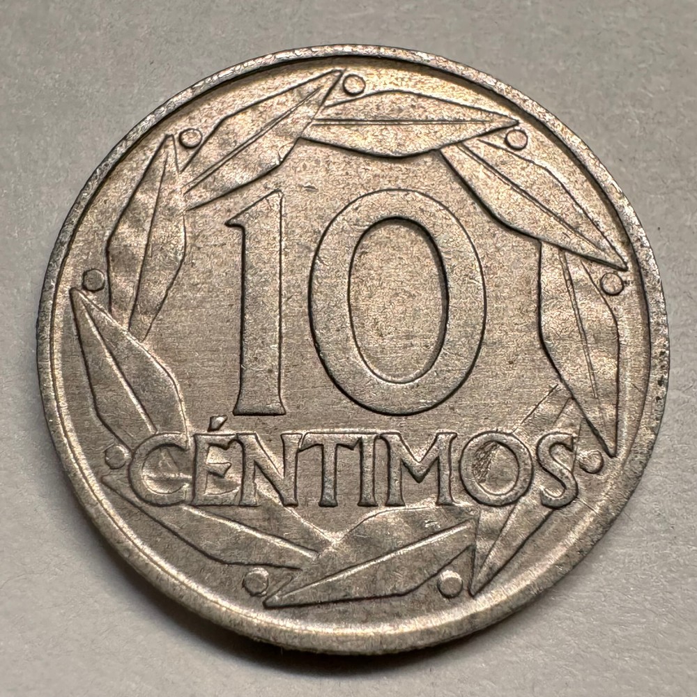 1959 Spain 10 Centimos - Beautiful Coin - #A-063-B