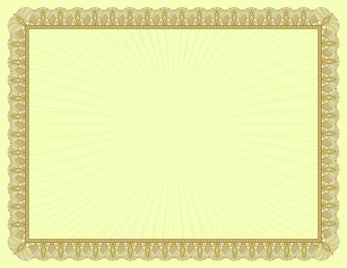 Great Papers! Metallic Gold Value Certificate, 8.5" x 11", 100