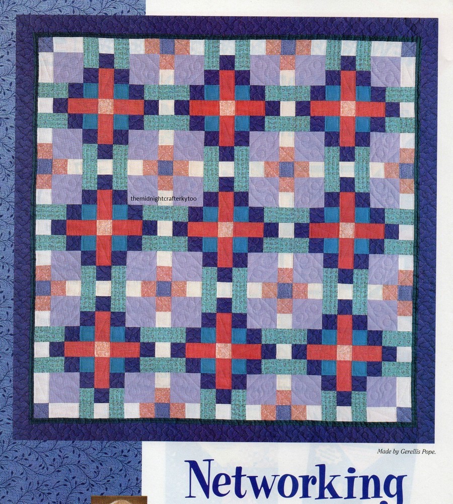 Networking Quilt Pattern Pieced GP