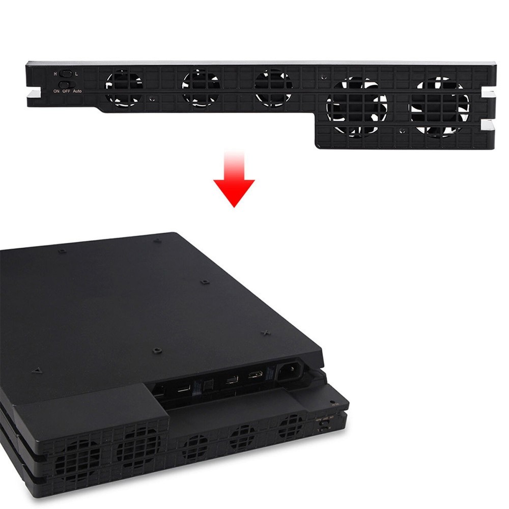 5 Fan Super Temperature Control Cooling Fan Cooler for PS4 Pro
