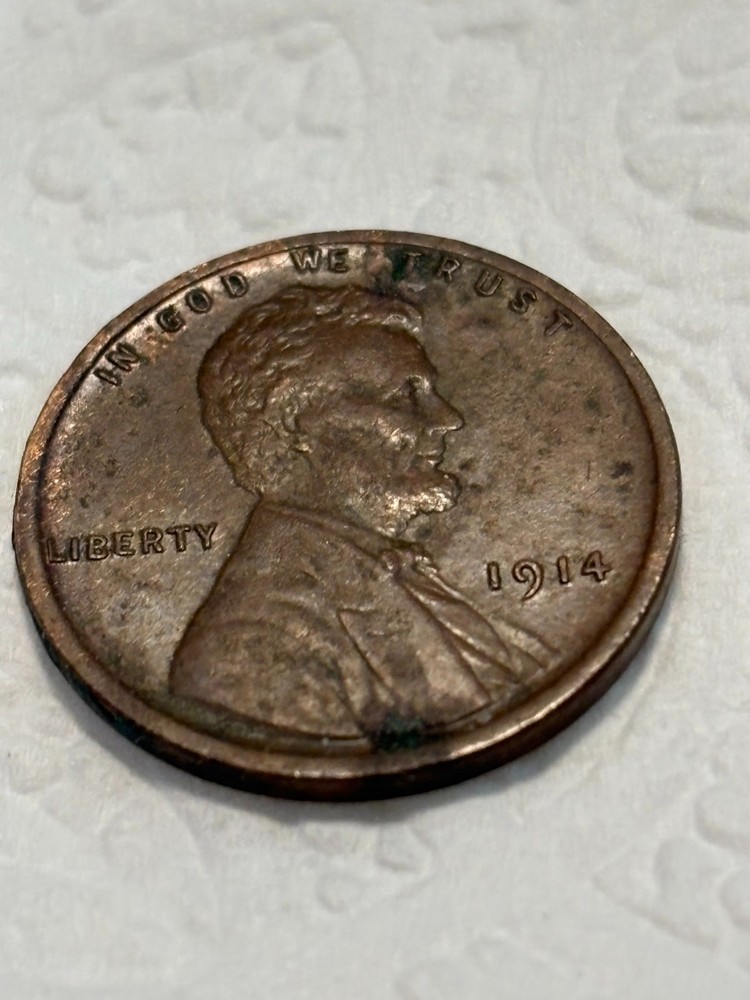 1914  lincoln cent free ship low grade
