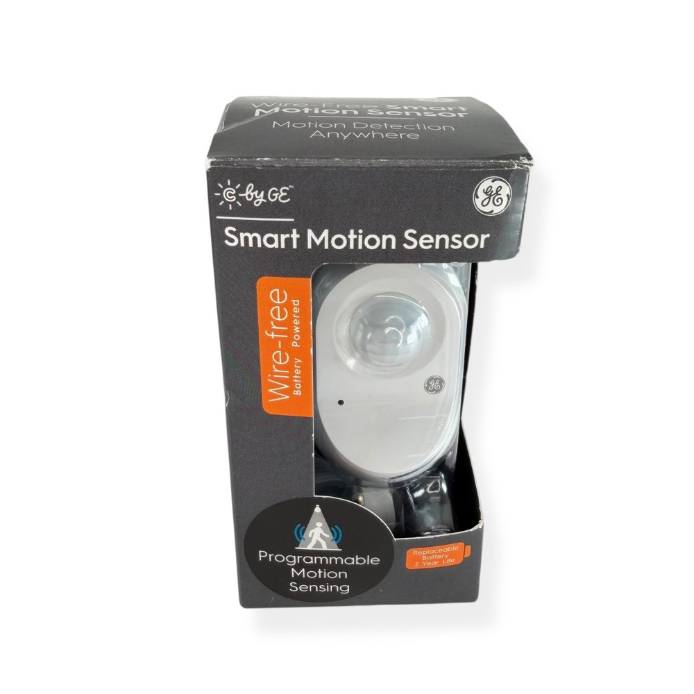 GE C By GE Smart Motion Sensor Wire-Free Battery Powered Programmable Lighting
