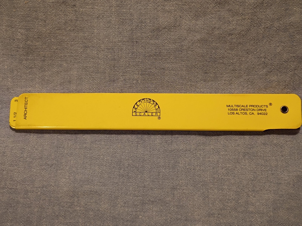 MULTISCALE Scaler Architect/Engineer Drafting Fan -Curtis Engineering Corp. used