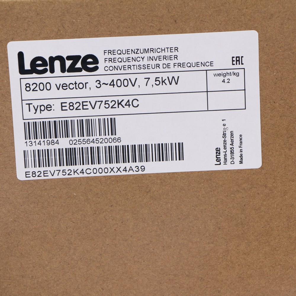 1PC Lenze E82EV752K4C Frequency converter E82EV752K-4C New Expedited Shipping