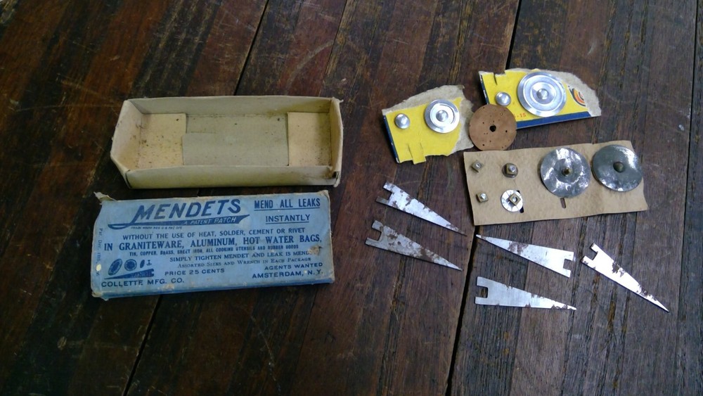 Mendets Graniteware Mending Lot, Original Box