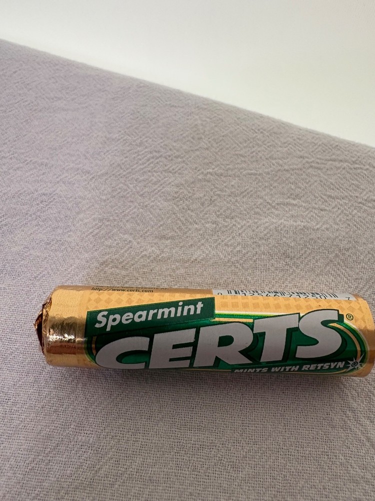 CERTS Spearmint mints with Retsyn