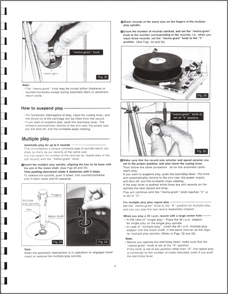 Technics SL-1950 Turntable Owners Manual