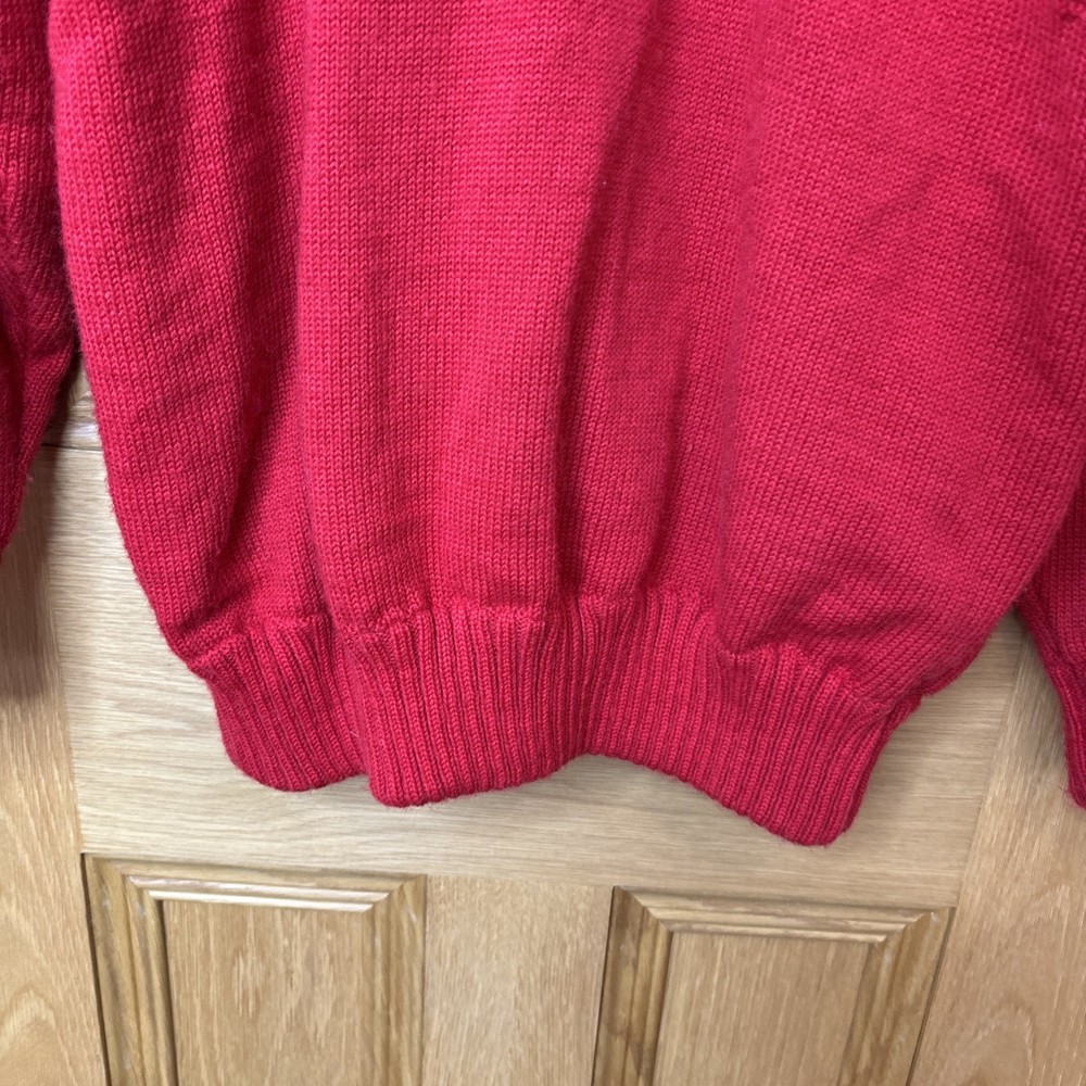 Denbigh Wind Stopper Pullover Mens Medium Blue Popover Golf 100% Wool Jacket