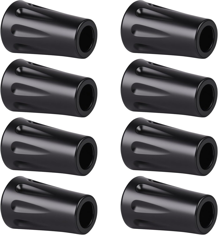 8Pcs Walking Stick Tips, Trekking Pole Tip, Walking Cane Tips Replacement Rubber