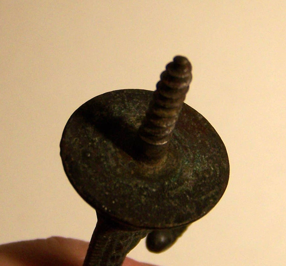 Antique, Coat, Hat Hook, Hall Tree, Wall Mount, Victorian, Brass, 4 1/2"