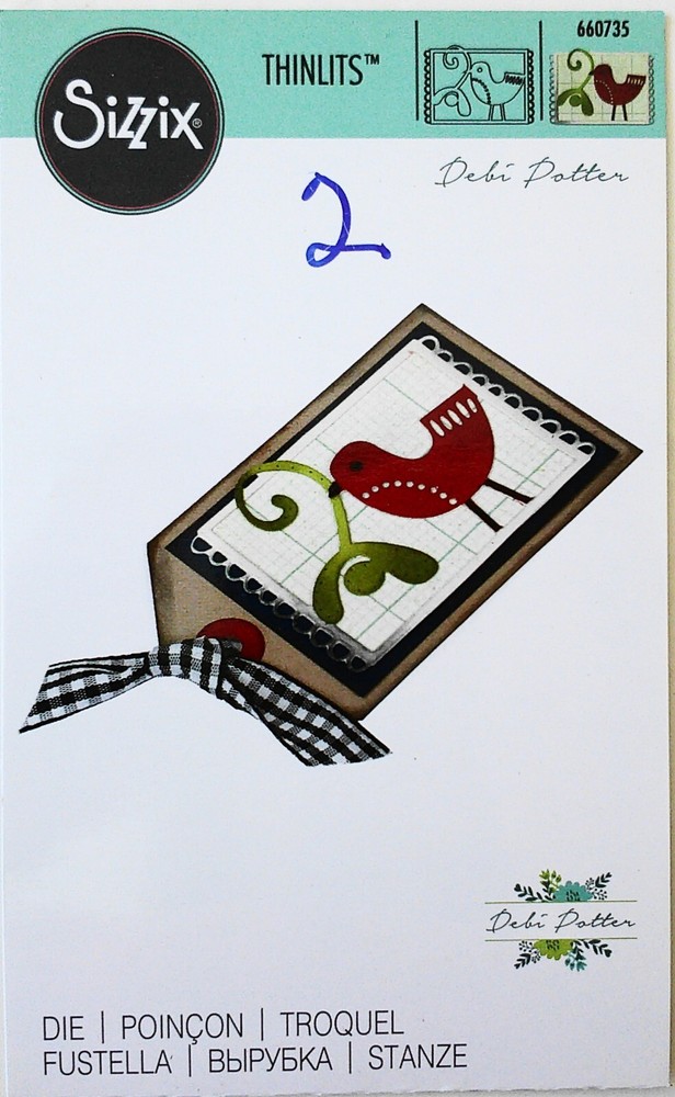 Sizzix Thinlits Turtle Dove Gift Tage Debi Potter New