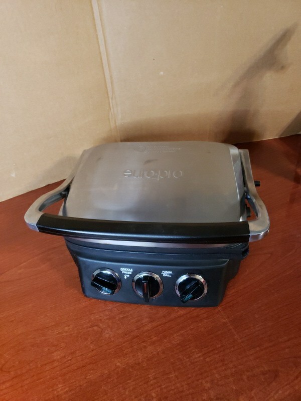 EURO PRO SM215 PANINI PRESS GRILL GRIDDLE (CLEAN)