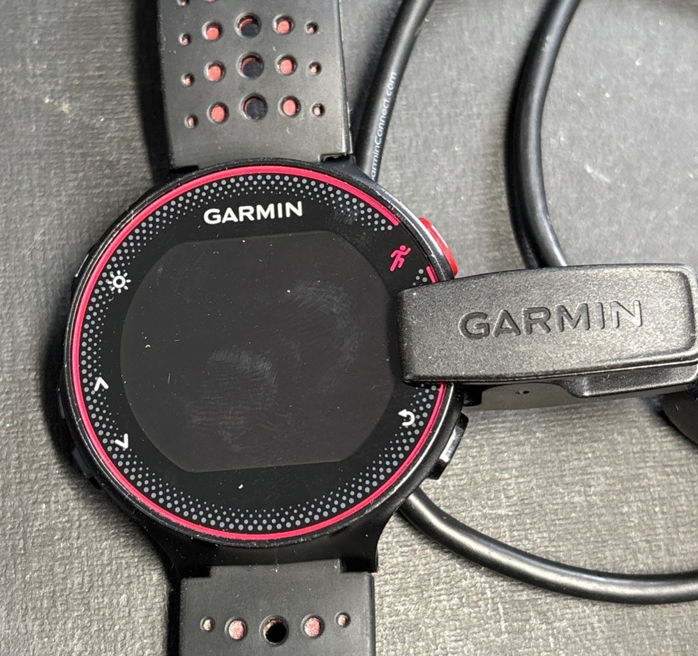 Garmin Forerunner 235 GPS Running Watch & Activity Tracker - Black/Red