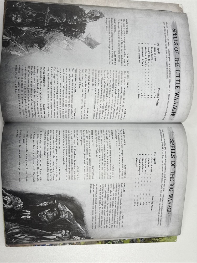 Warhammer Armies Codex Orcs & Goblins Book 2006 7th Edition Games Workshop - OOP