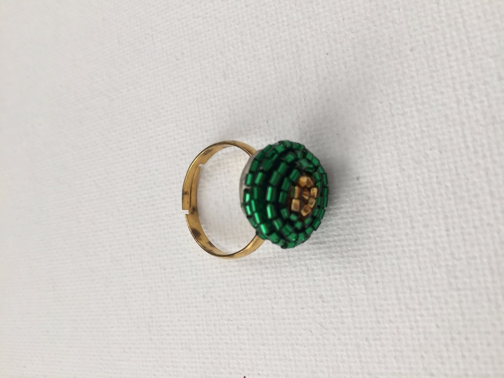 Glass Beads Ring Nepal