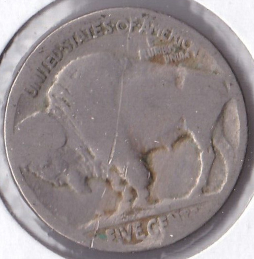 1920-S Buffalo Nickel Acid Dated L5