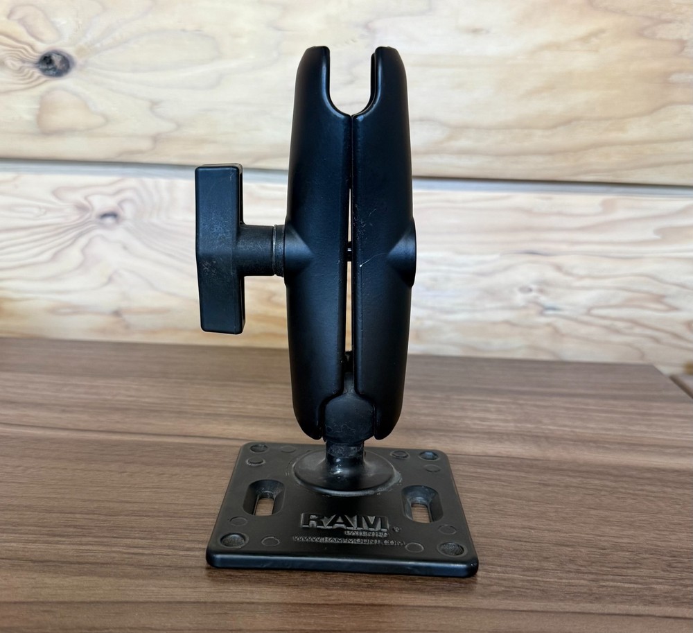 RAM Mounts RAMD201U Double Socket Arm - Black Medium Size