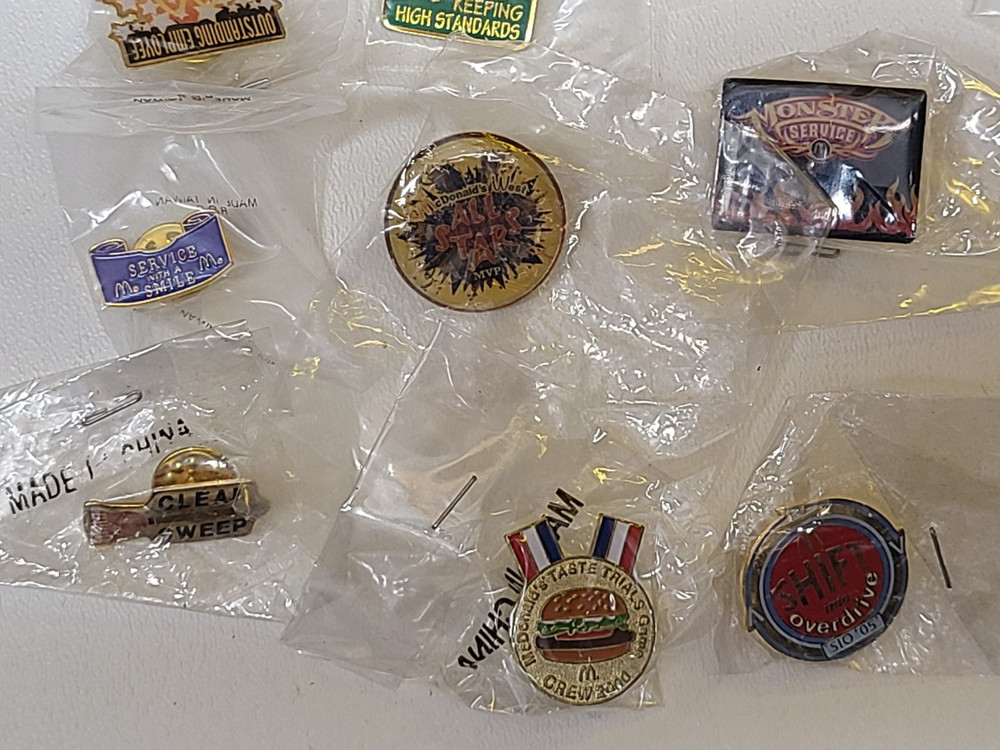McDonald's 21 Crew Label Pins