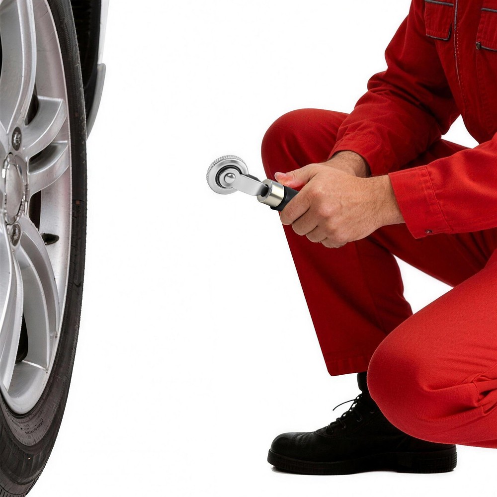 3Pcs Tyre Repair Tool Patch Roller+Scraper+Buffer Wheel Grinding Head Round Bit