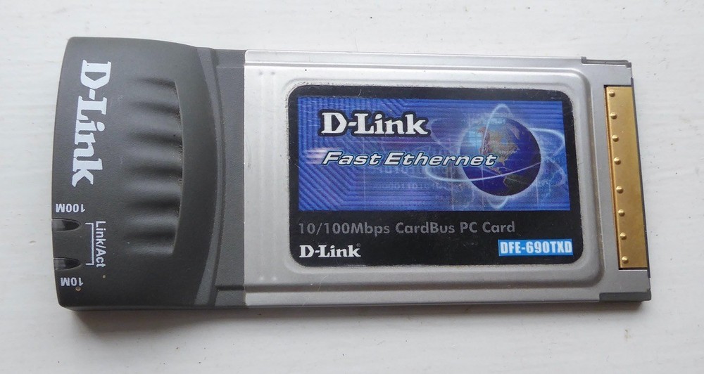 D-Link Fast Ethernet 10/100Mbps CardBus PC Card DFE-690TXD