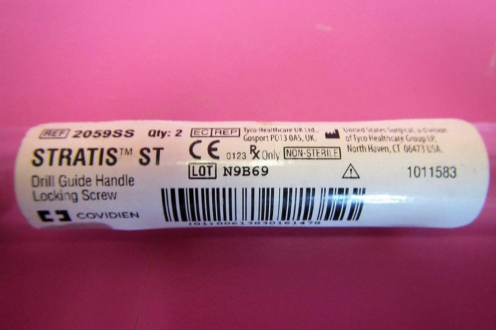 Scandius Covidien Stratis ST Drill Guide Handle Locking Screw (2) REF 2059SS
