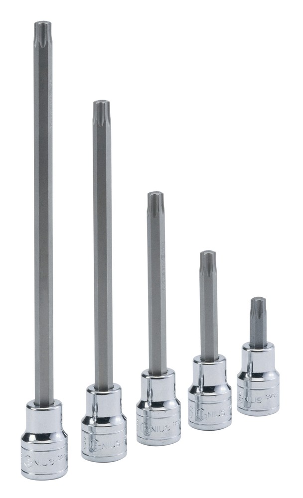Genius Tools 3/8" Dr. T-25 Star Bit Socket, 110mmL - 308+6525