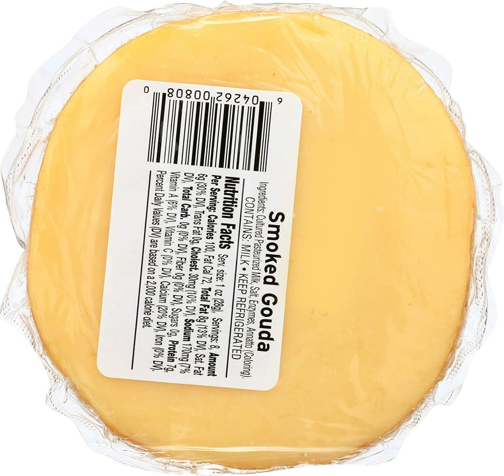 Apple Smoked Cheese Co, Gouda 8 Ounce