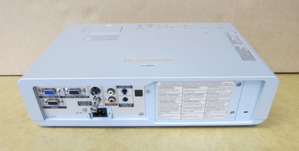 Panasonic PT-LB80NTEA Desktop Projector With Connecting Cables And Carry Case