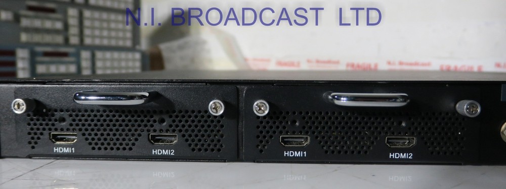 Taylor encoder modulator with 4x HDMI inputs, ASI in / out, RF in / out, mpeg4 e