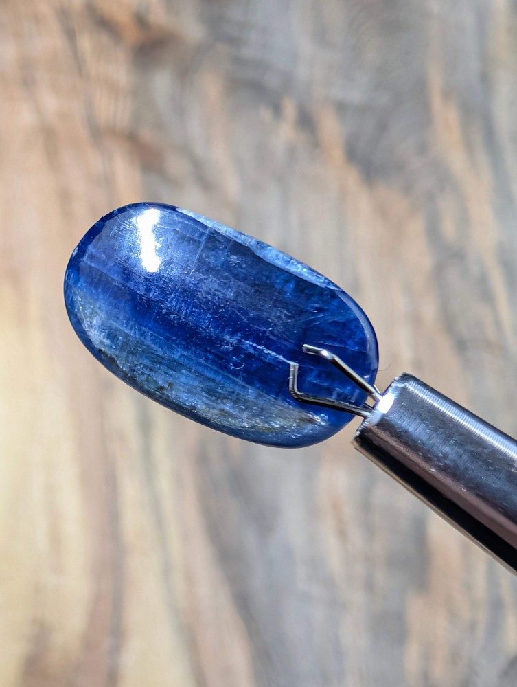 Kyanite Calibrated Cabochon | Deep Blue Flash