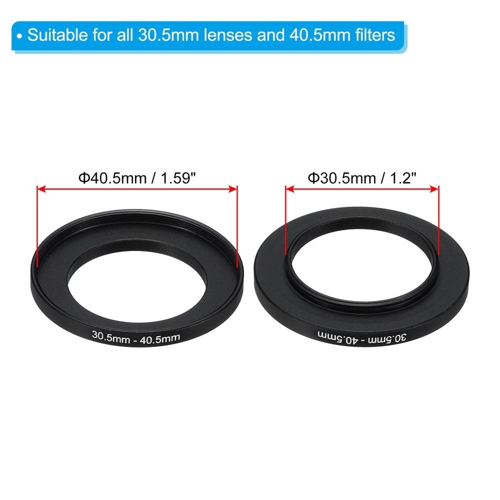 30.5mm-40.5mm Step Up Ring Camera Lens Filter Adapter Ring Filter with Cloth