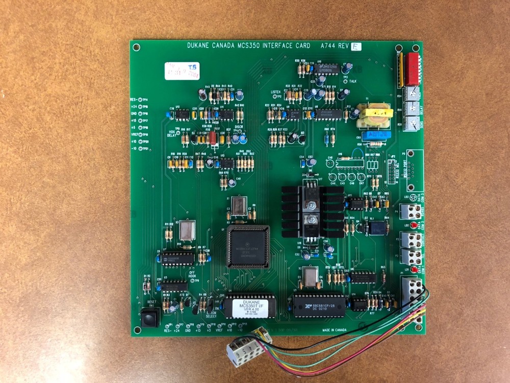 Dukane A744 Interface Card for MCS350 Intercom System
