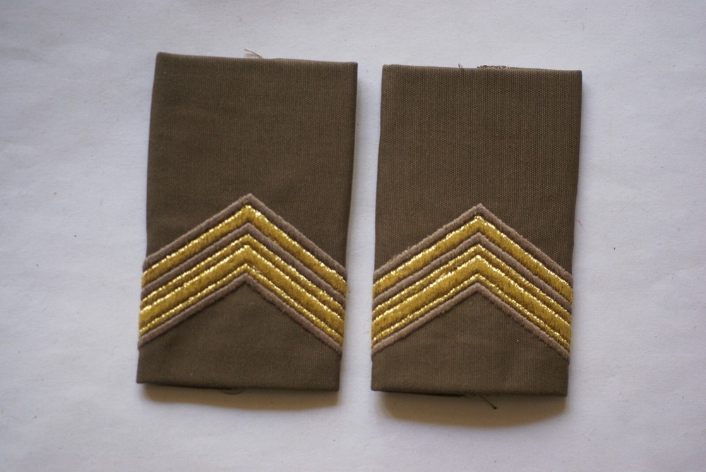 Netherlands, Dutch Army Sergeant 1st Class rank slides