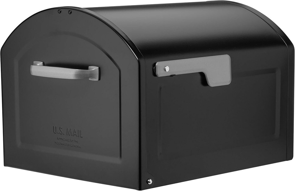 Mailboxes 950020B-10 Centennial Postmount Mailbox Larger inner compartment Black
