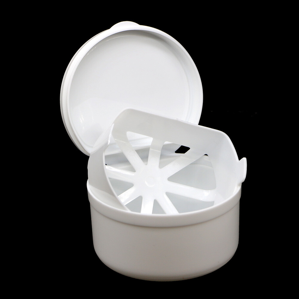 Denture Storage Box Dental False Teeth Case Container Mouthguard Container 1 PCS