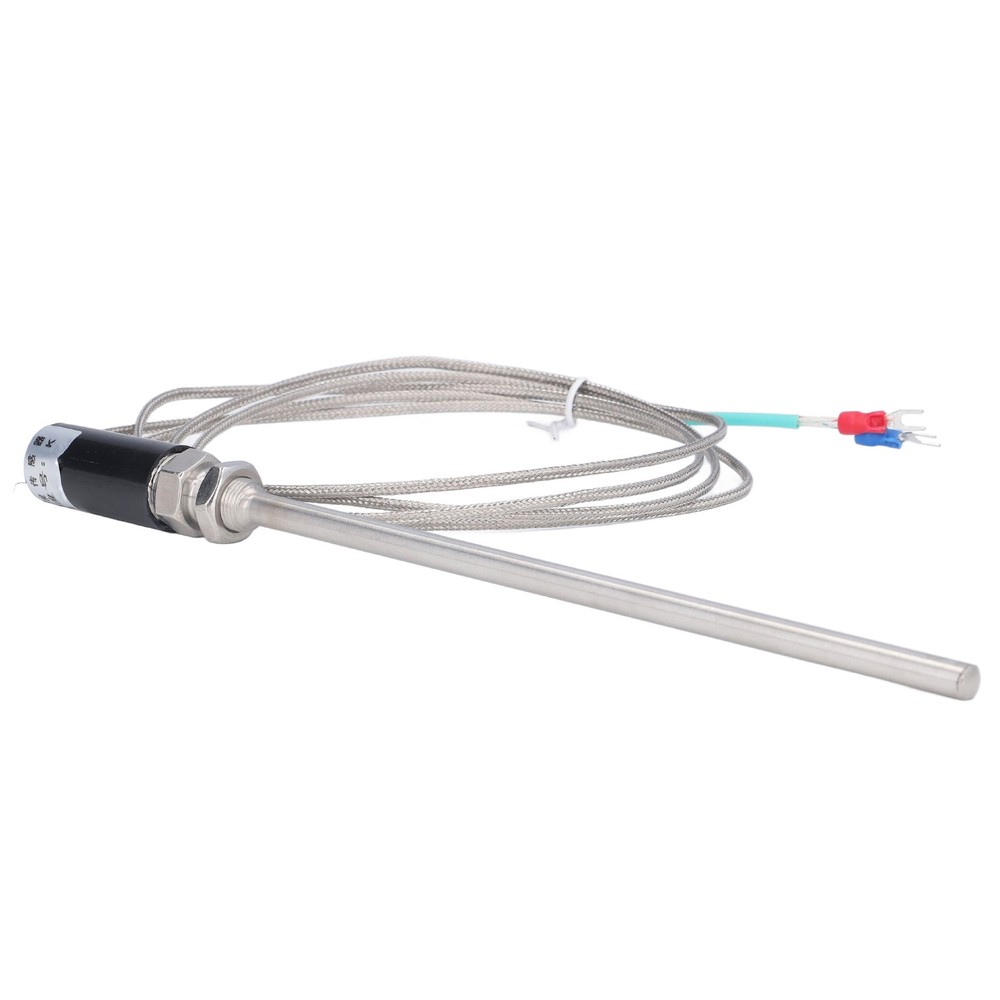 K Type Thermocouple 200mm Ground Thermocouple Sensor Shielded Wire Temp Sensor