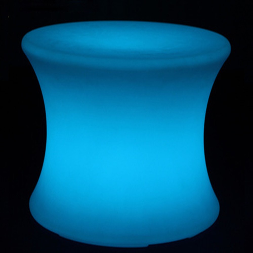 16.5" Rechargeable LED Color Changing Stool with Remote - Waterproof Design