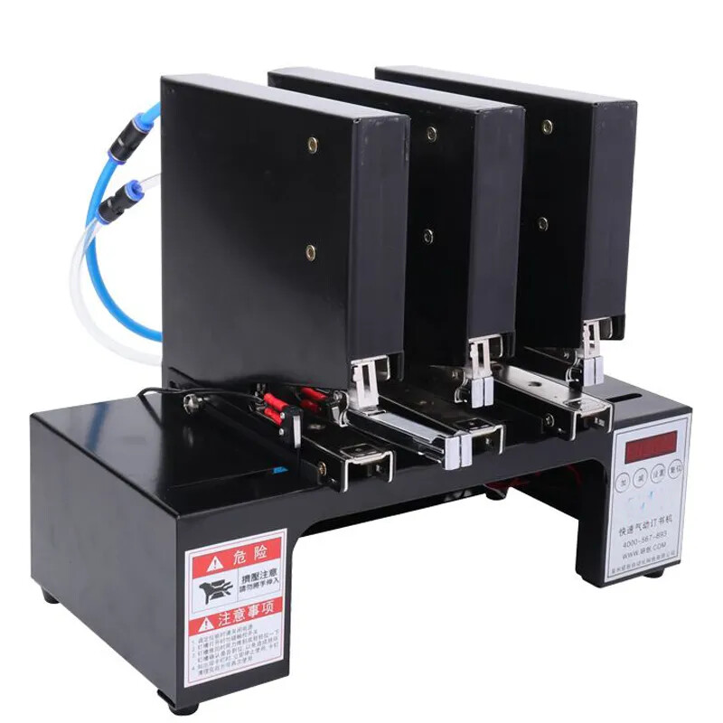 Fast Three Head Induction Binding Machine Three Nail Elevator Blister