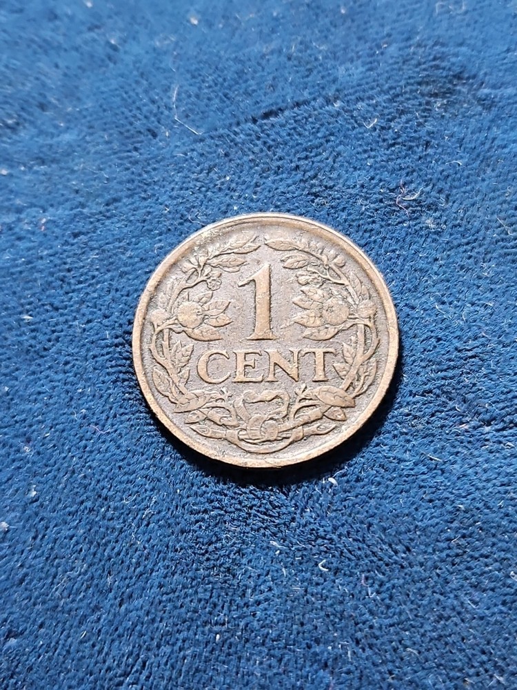 1925 Netherlands 1 Cent Coin (KM.#152)