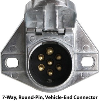 7 PIN HEAVY DUTY SOCKET CONNECTOR - SPLIT PIN - KENWORTH, FREIGHTLINER IHC