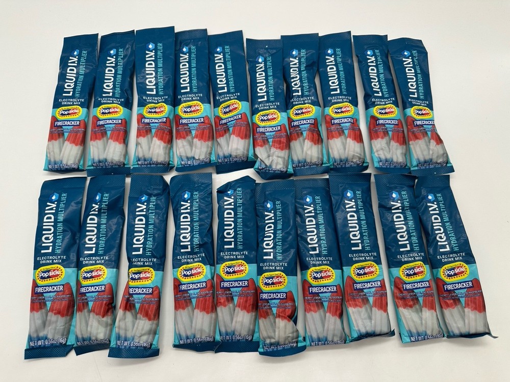 Liquid IV FIRECRACKER Hydration Multiplier Powdered Mix 20 packets exp 2027