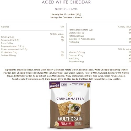 Multiseed & Multigrain Crackers Variety Pack – Original, Rosemary, Garlic, Chedd