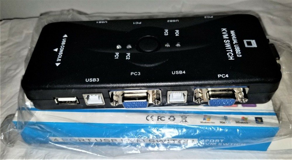 401UK KVM Switch Manual 4-port USB