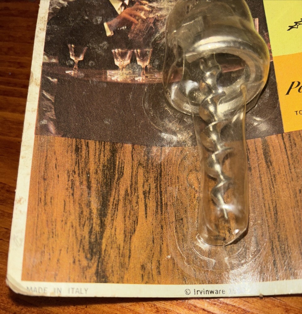 Irvinware Self-Pulling Corkscrew And Cap Lifter 1968