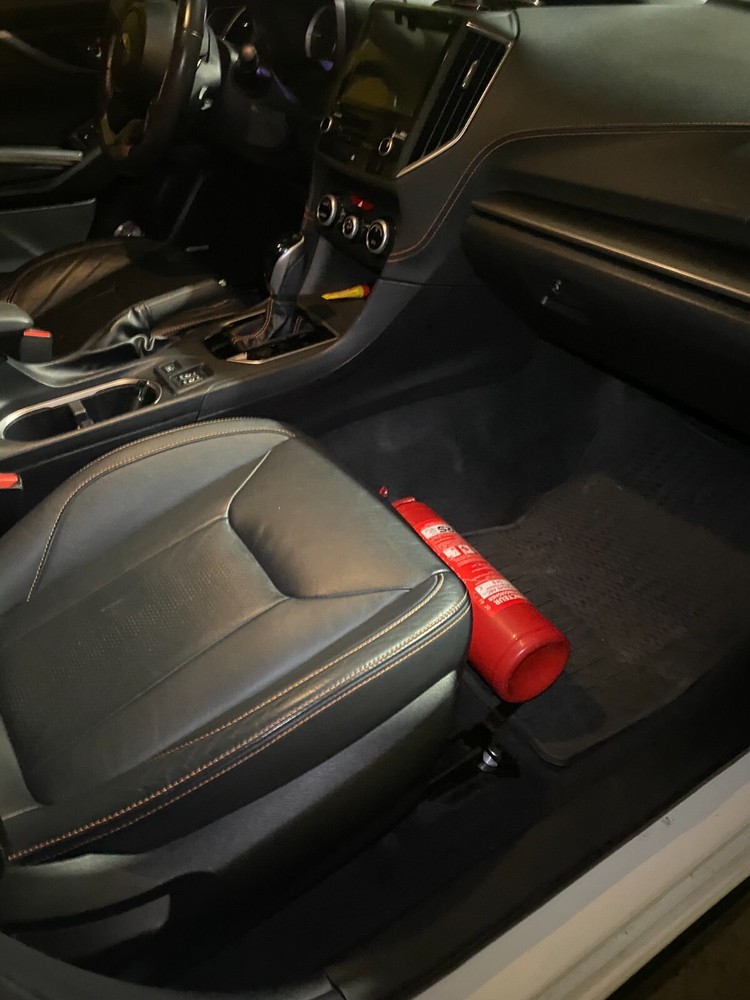 Fire extinguisher bracket for Subaru WRX VB