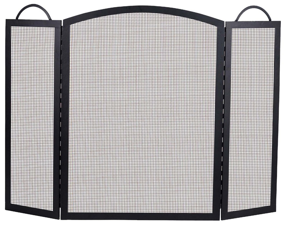 Dagan Three Fold Arched Fireplace Screen, 52in. x 39in.