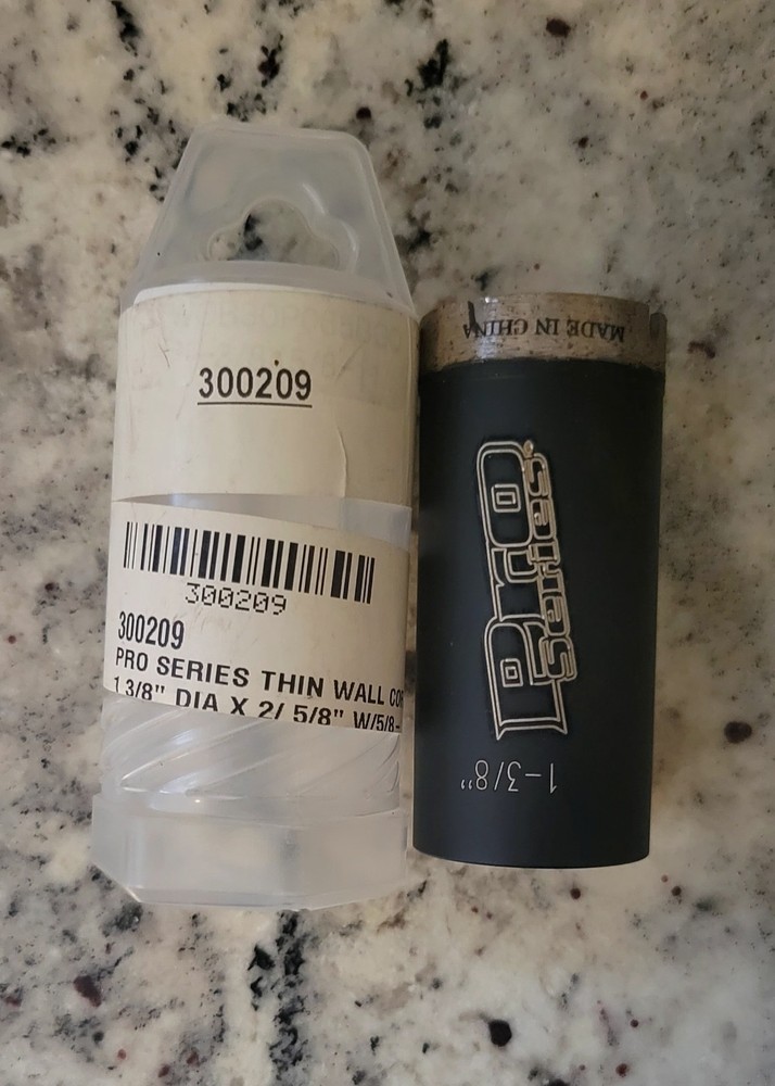 Pro Series Thin Wall Core Bit 1 3/8"  , 5/8