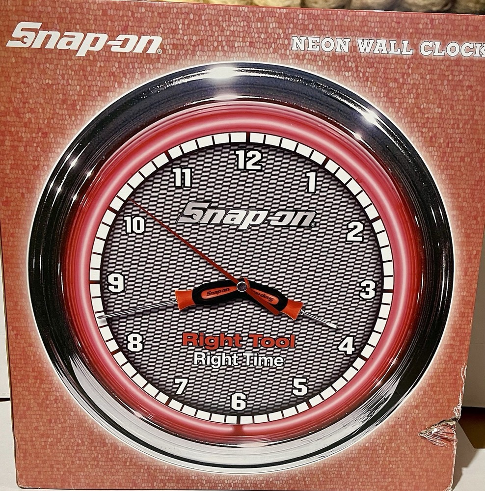 Snap On Tools Neon Clock *Rare*