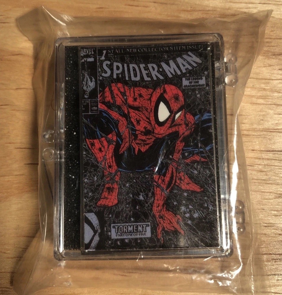 1990 SPIDER-MAN Silver Limited Ed Torment PIN Planet Studios